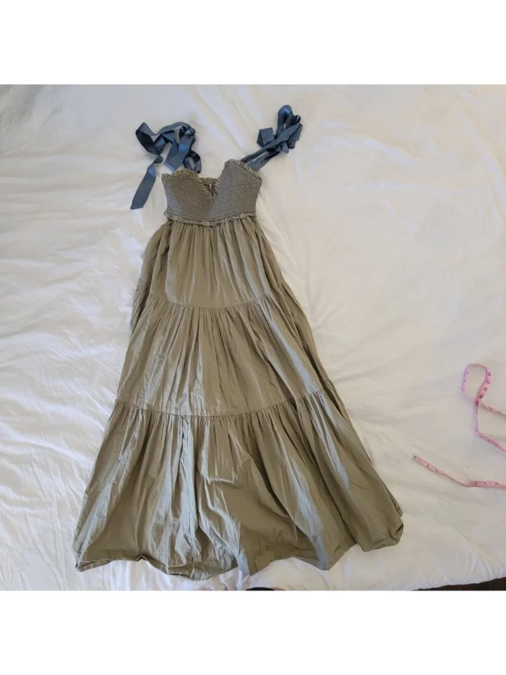 Free People Bluebell Maxi Dress Boho Chic Whimsical Vintage Prairie Womens XS
